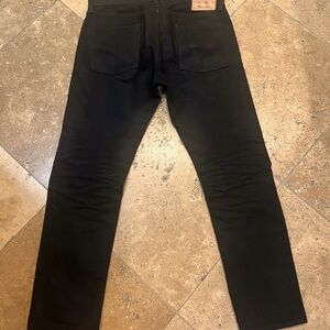 Momotaro 0306-B 15.7oz Black Selvedge Denim - Tight Tapered Fit size 33